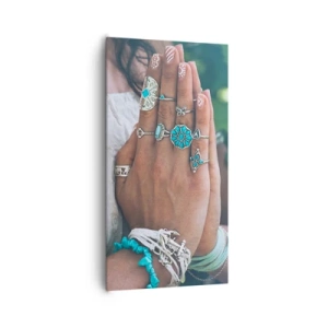 Impression sur toile - Image sur toile - Bienvenue au centre du bien-être - 65x120 cm