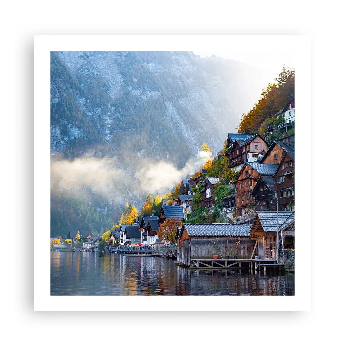 Affiche - Poster - Ambiance alpine - 60x60 cm