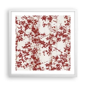 Affiche dans un cadre blanc - Poster - Comme un calicot ancien - 50x50 cm