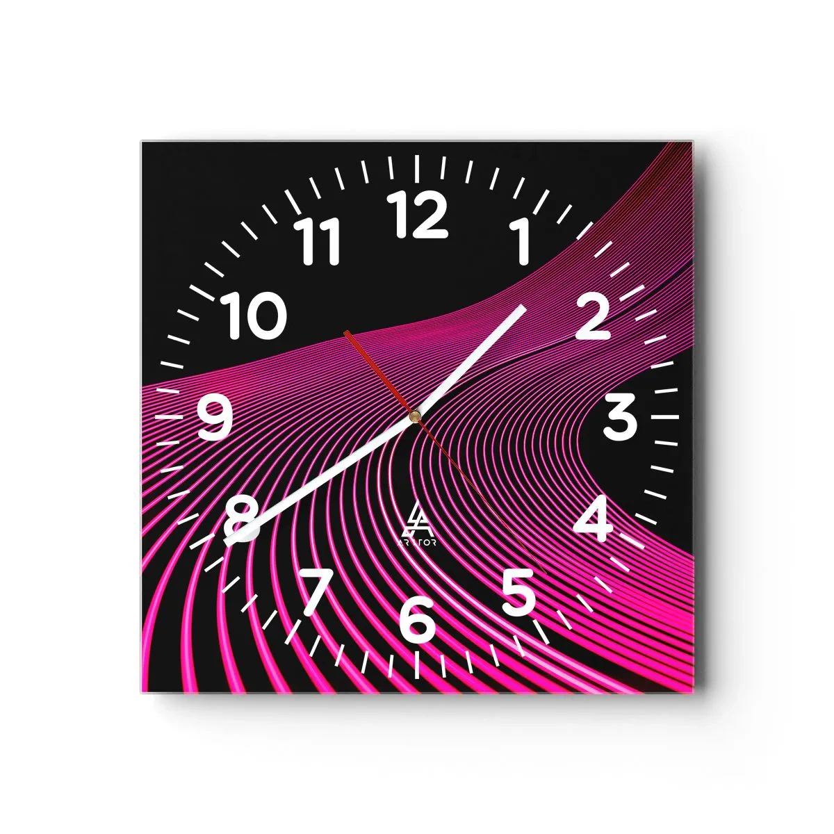 Horloge murale - Pendule murale - Avenue de lumière - 40x40 cm