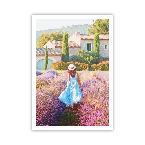 Affiche - Poster - Fille de la lavande - 70x100 cm