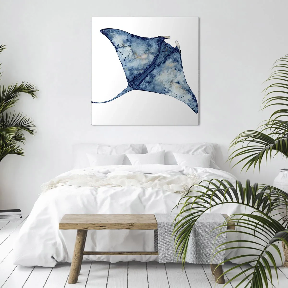 Impression sur toile - Image sur toile - La vie en bleu - 40x40 cm