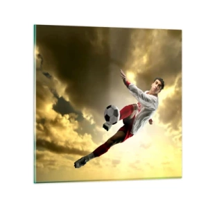 Impression sur verre - Image sur verre - Le paradis du football - 70x70 cm