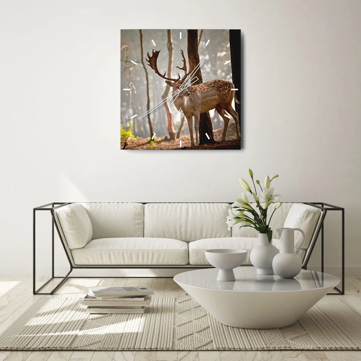 Horloge murale - Pendule murale - La lumière de la jeunesse - 30x30 cm