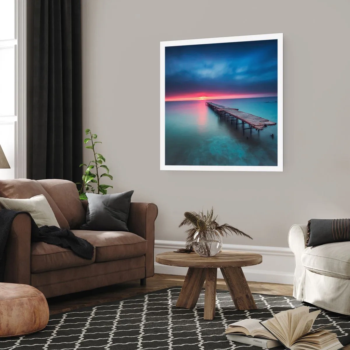 Affiche - Poster - Entre le ciel et la terre - 60x60 cm