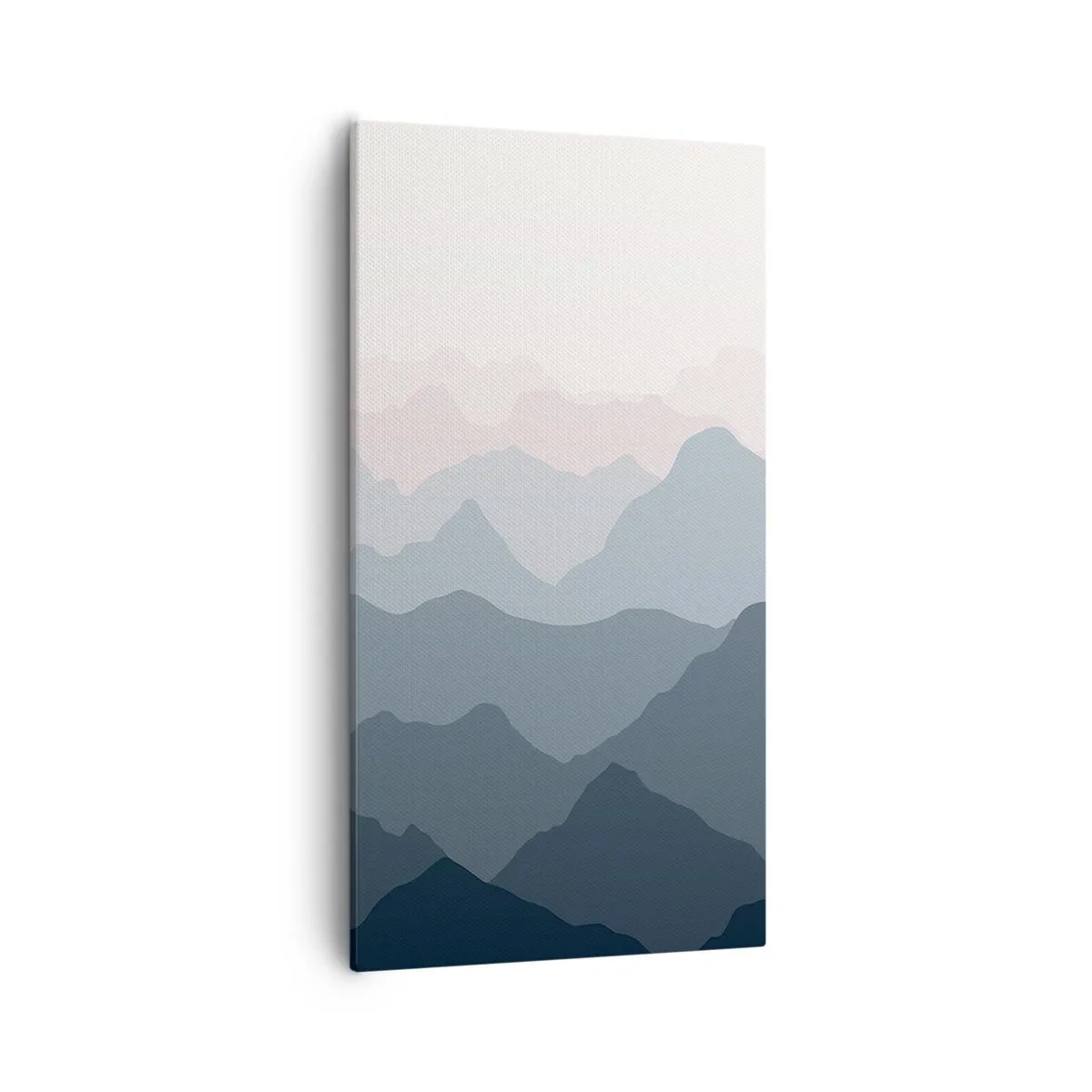Impression sur toile - Image sur toile - Vagues de montagnes - 55x100 cm