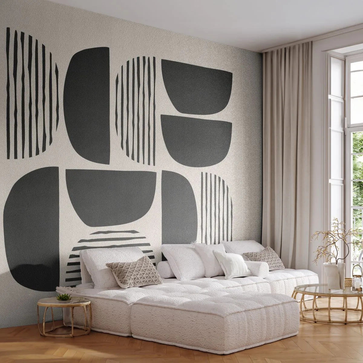 Papier Peint Photo Premium Canvas - Offres sans enthousiasme - Bohème, Morceau, Minimalisme - 250x175 cm