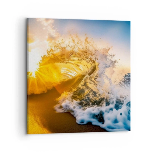 Impression sur toile - Image sur toile - S'amuser dans le sable - 70x70 cm