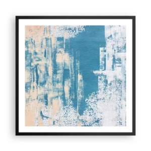 Affiche dans un cadre noir - Poster - À travers un iceberg - 60x60 cm