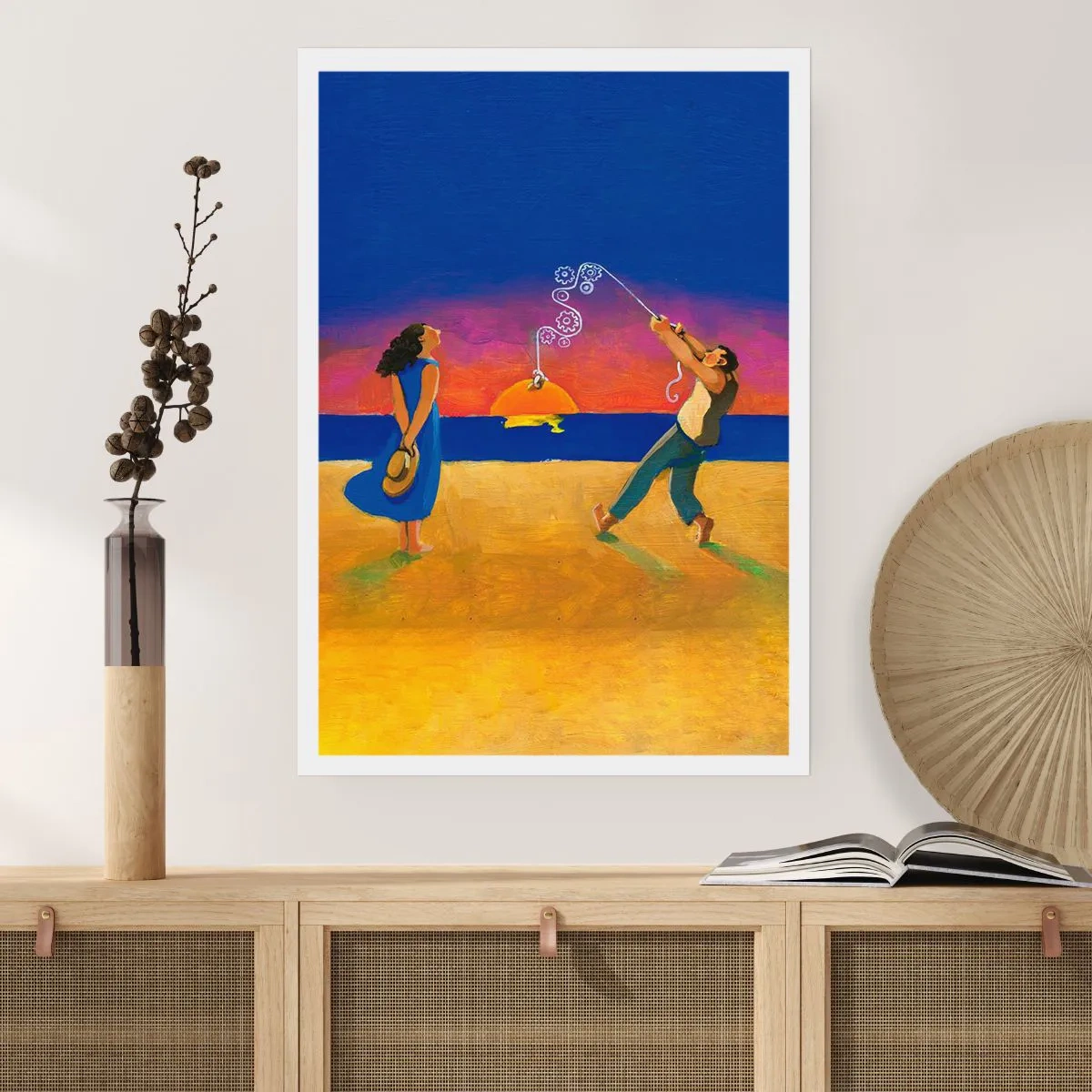 Affiche - Poster - Plus qu'une étoile dans le ciel - 30x40 cm