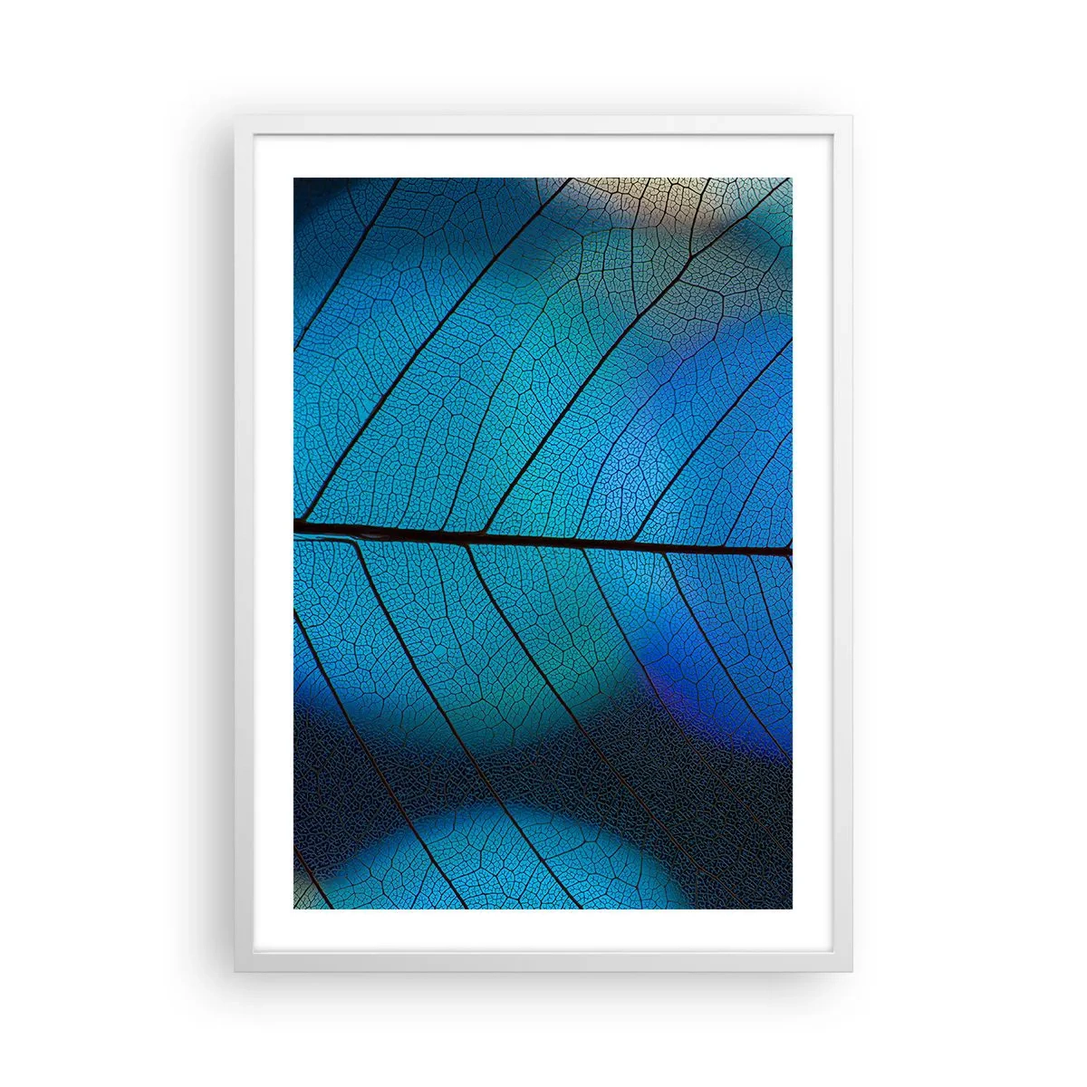 Affiche dans un cadre blanc - Poster - Construction complexe - 50x70 cm