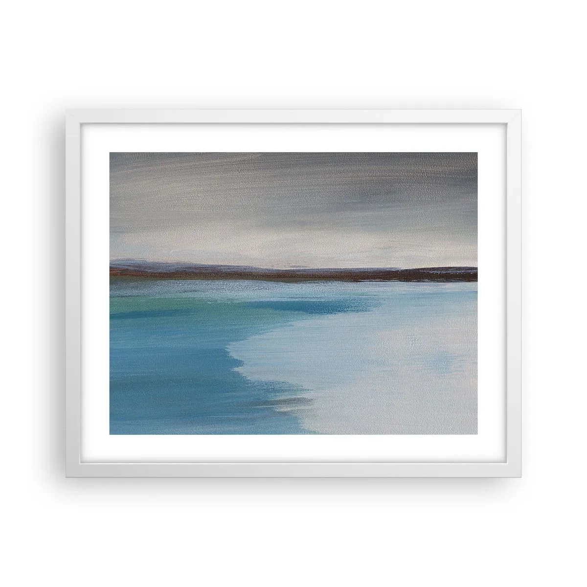 Affiche dans un cadre blanc - Poster - Paysage horizontal - 50x40 cm