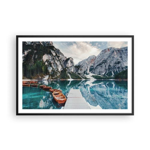 Affiche dans un cadre noir - Poster - On va te montrer la beauté - 91x61 cm