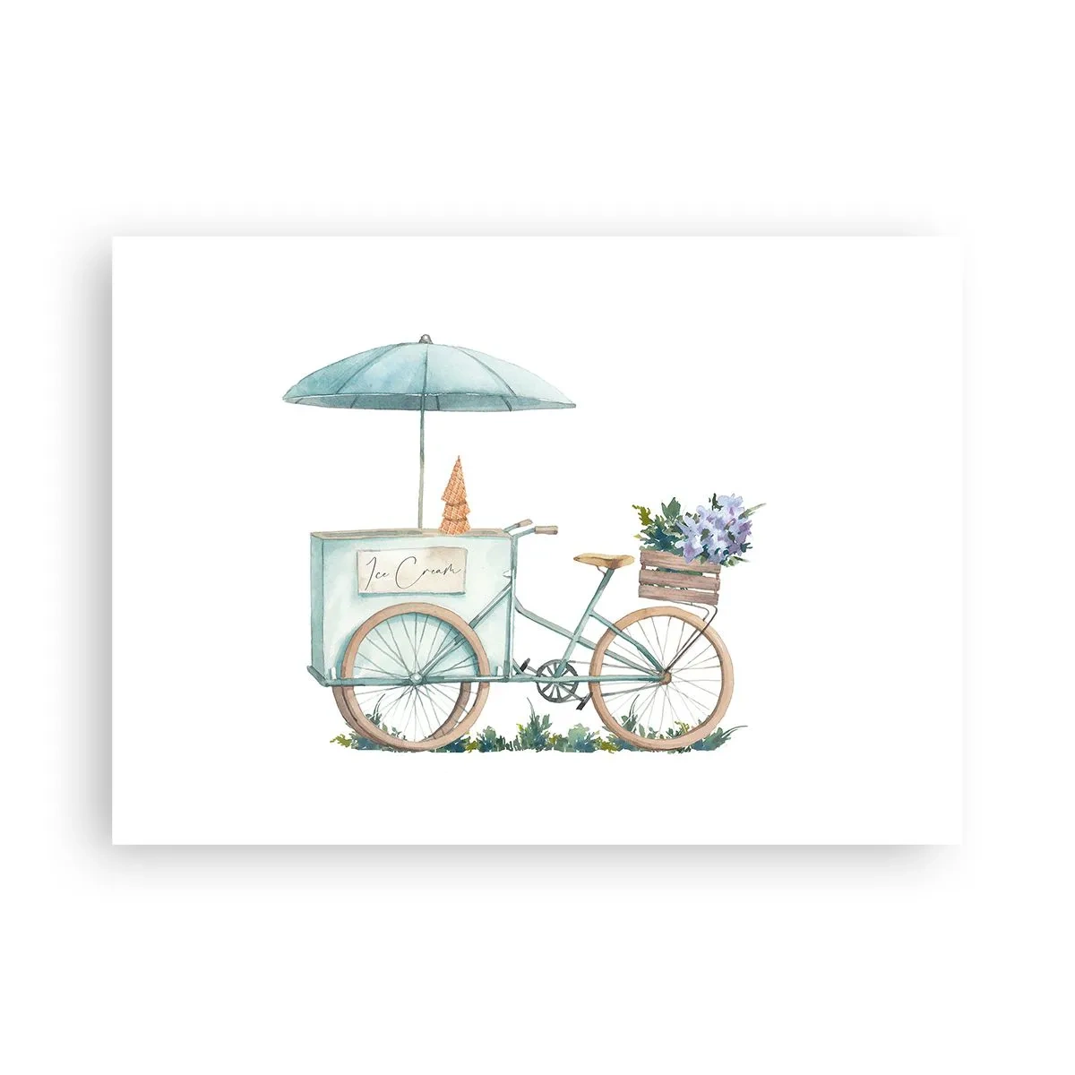 Affiche - Poster - Doux souvenir d'été - 70x50 cm