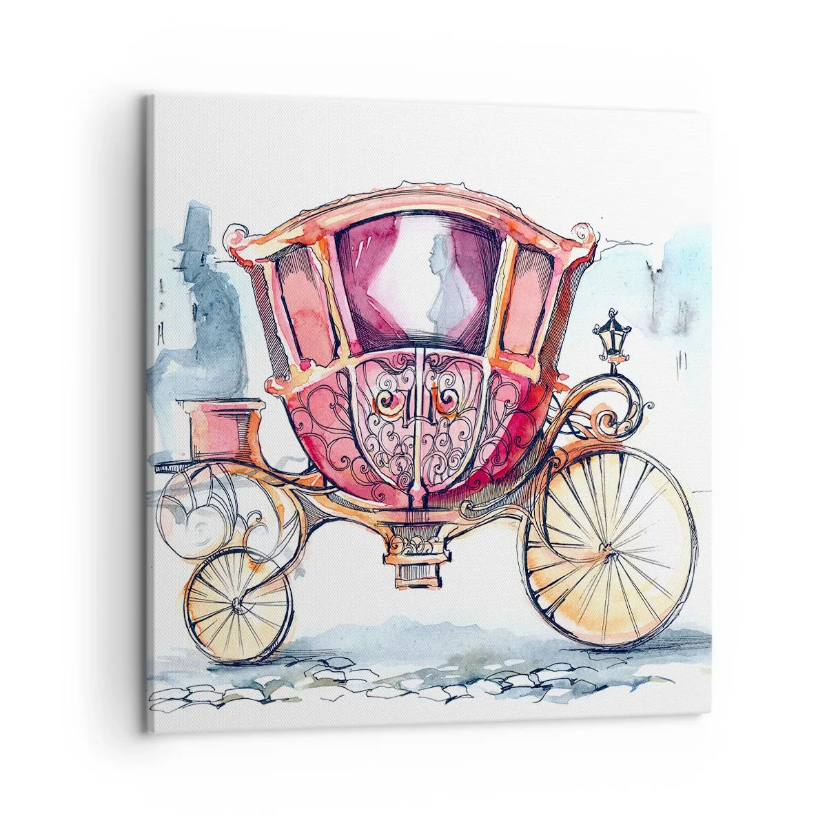 Impression sur toile - Image sur toile - À un mariage ou à un bal ? - 50x50 cm