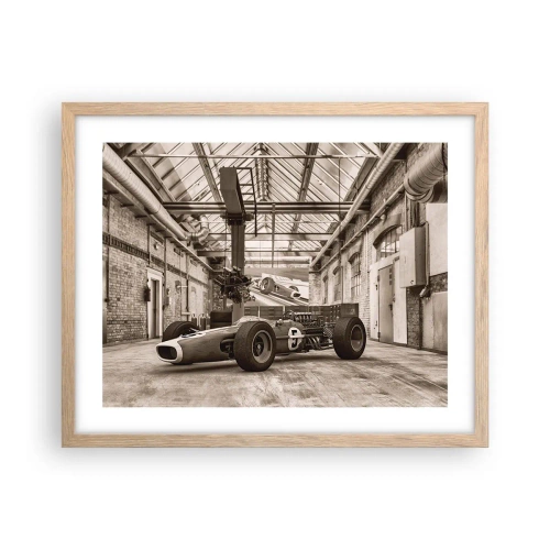 Affiche dans un chêne clair - Poster - Le repos du guerrier - 50x40 cm