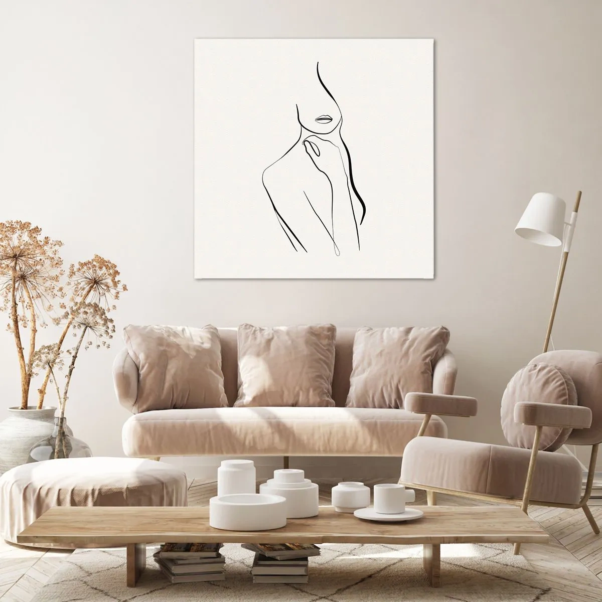 Impression sur toile - Image sur toile - Vague de mélancolie - 70x70 cm