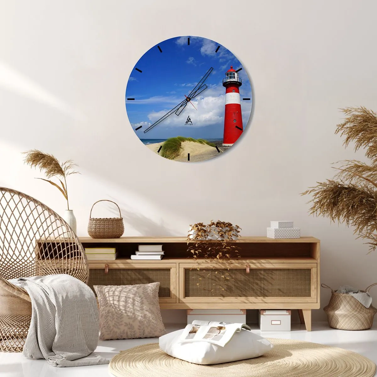 Horloge murale - Pendule murale - Rêve de solitude - 30x30 cm
