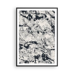 Affiche dans un cadre noir - Poster - Interpénétration des contraires - 70x100 cm