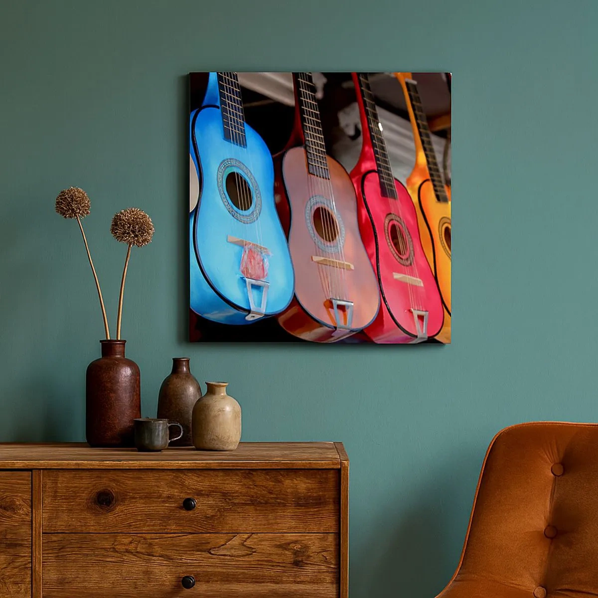 Impression sur toile - Image sur toile - Ambiance latine - 30x30 cm