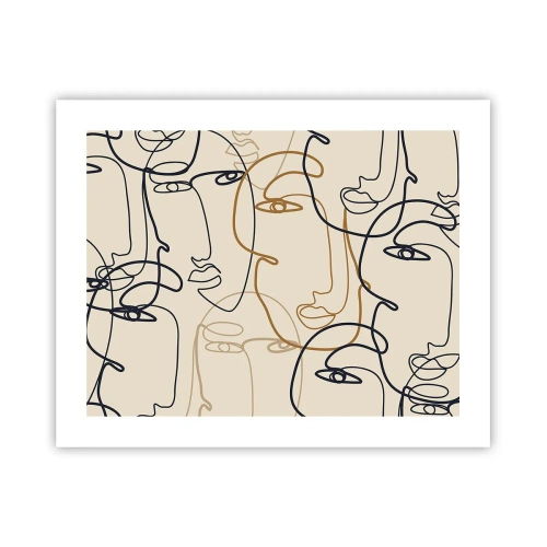 Affiche - Poster - Portrait multiplié - 50x40 cm