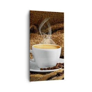 Impression sur toile - Image sur toile - L'odeur du moka et la densité du miel liquide - 65x120 cm