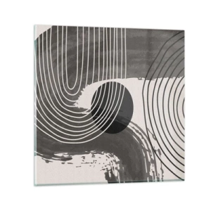 Impression sur verre - Image sur verre - L'ovale gagne - 40x40 cm