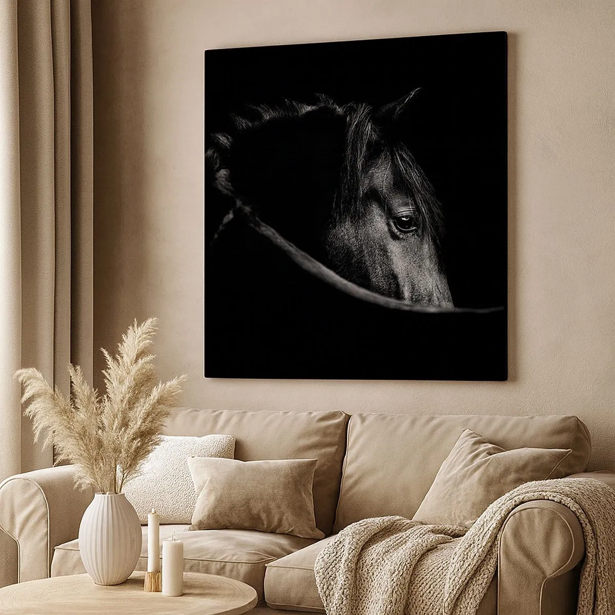 Impression sur toile - Image sur toile - Prince Noir - 30x30 cm