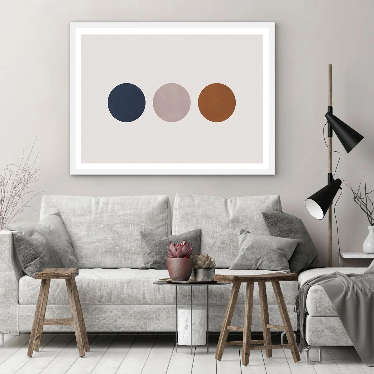 Affiche dans un cadre blanc - Poster - Symbole d'excellence - 100x70 cm