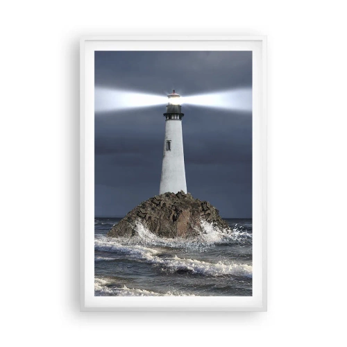 Affiche dans un cadre blanc - Poster - I… i… ici ! - 61x91 cm