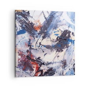 Impression sur toile - Image sur toile - La danse folle de l'abstrait - 50x50 cm