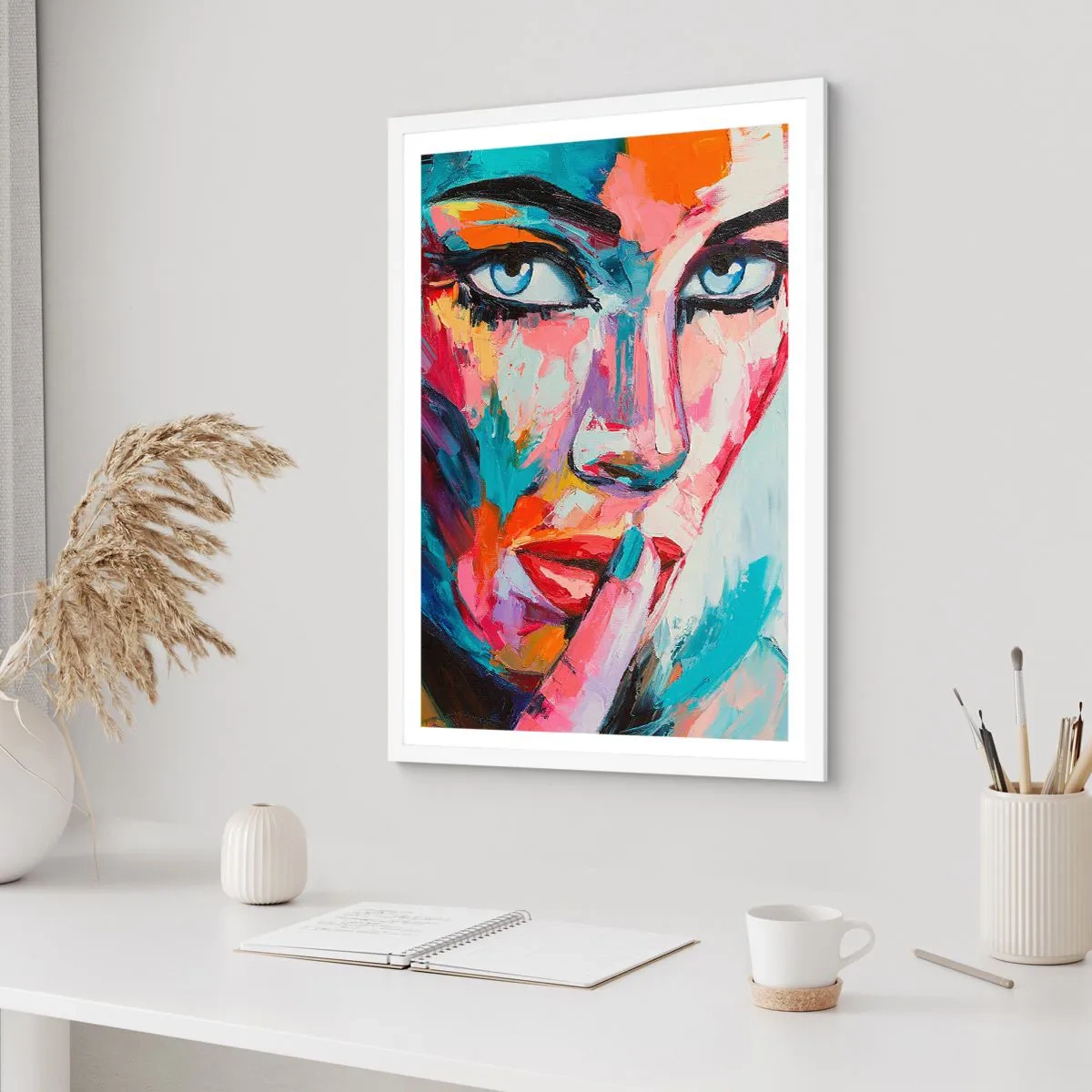 Affiche dans un cadre blanc - Poster - Notre premier secret - 70x100 cm