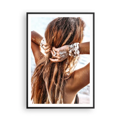 Affiche dans un cadre noir - Poster - La soeur de l'eau et du soleil - 70x100 cm