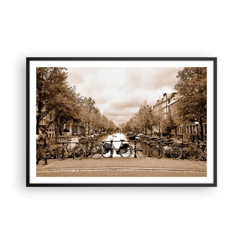 Affiche dans un cadre noir - Poster - Ambiance hollandaise - 91x61 cm