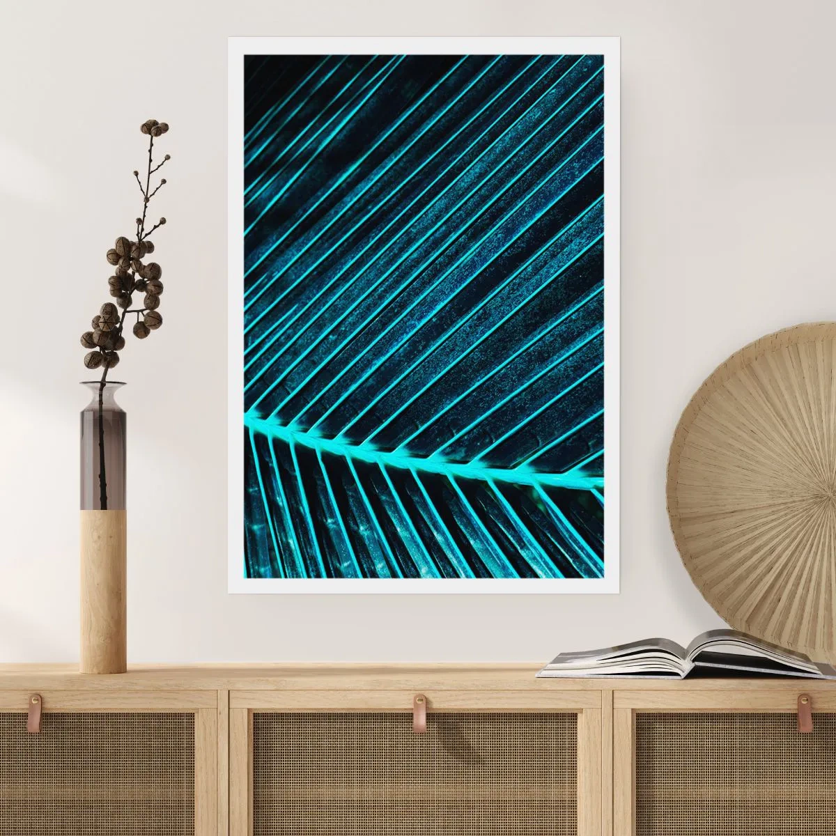 Affiche - Poster - Texture verte - 40x50 cm