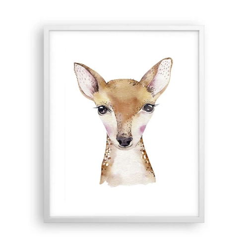 Affiche dans un cadre blanc - Poster - L'innocence de la nature - 40x50 cm