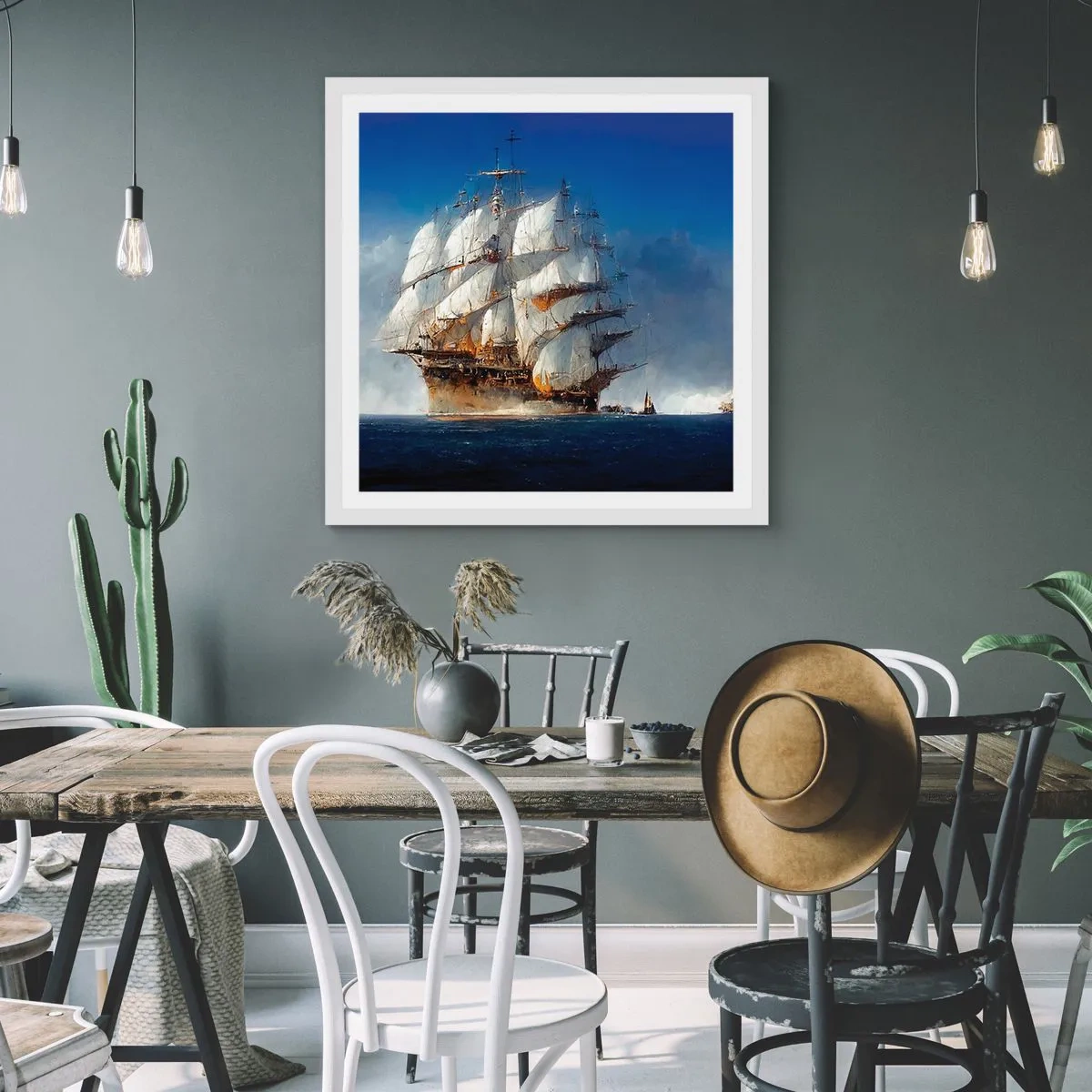 Affiche dans un cadre blanc - Poster - La grande gloire ! - 60x60 cm