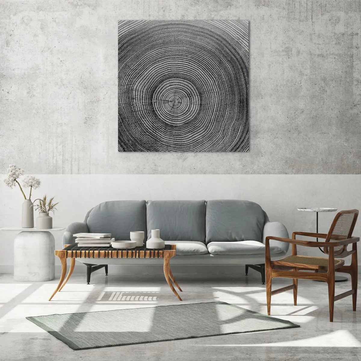 Impression sur verre - Image sur verre - Signe du temps - 40x40 cm