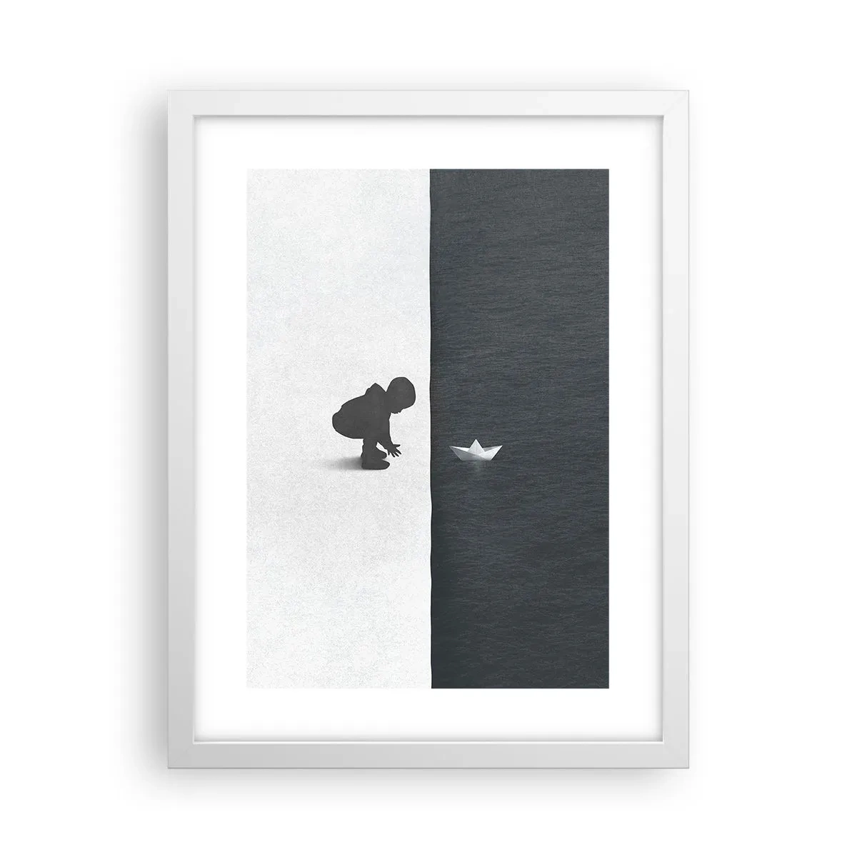 Affiche dans un cadre blanc - Poster - Grande expédition - 30x40 cm