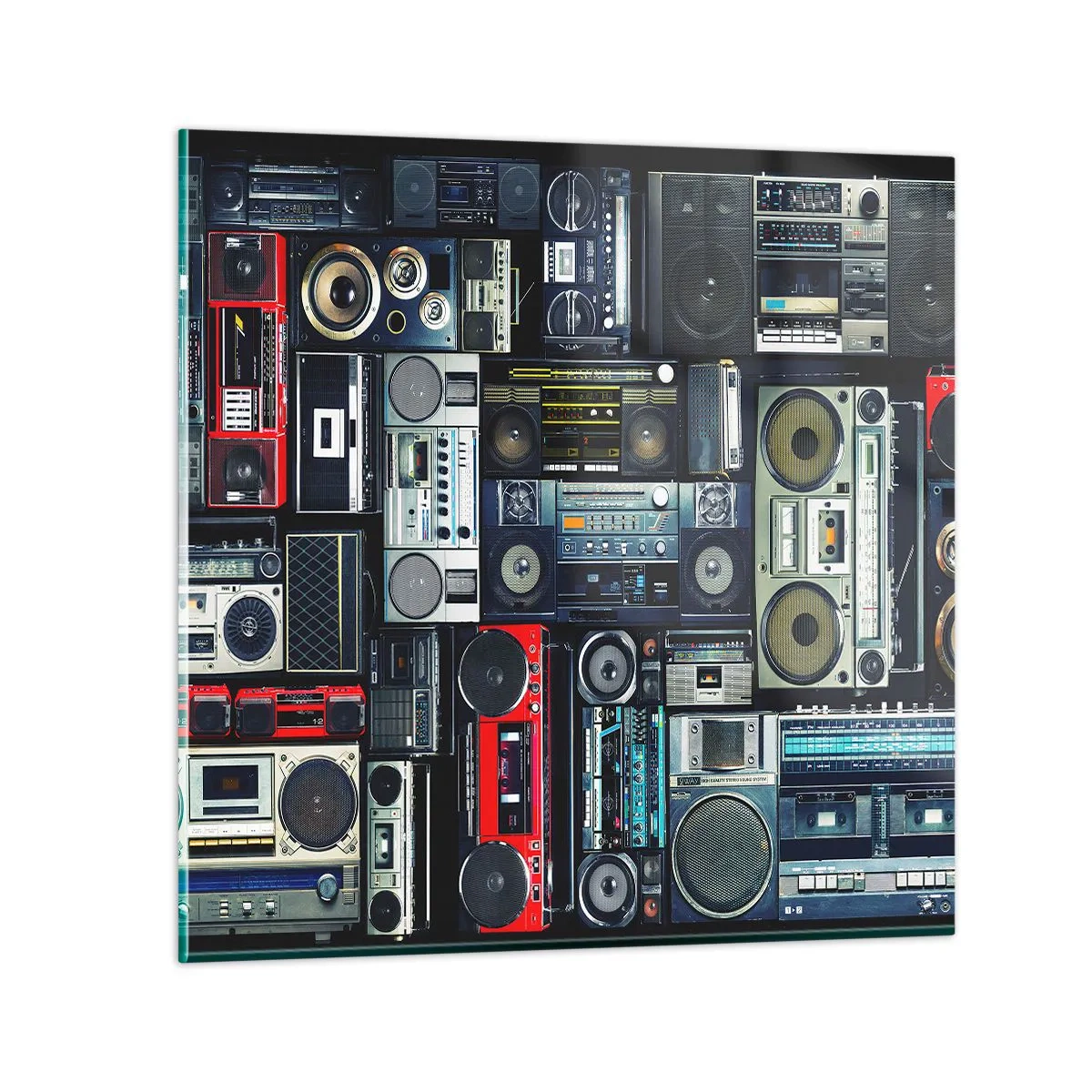 Impression sur verre - Image sur verre - Nostalgie des années 80 - 60x60 cm