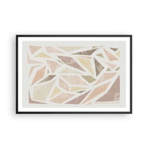 Affiche dans un cadre noir - Poster - Composition de vitraux - 91x61 cm