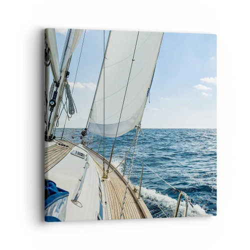 Impression sur toile - Image sur toile - Ohé, l'aventure - 40x40 cm