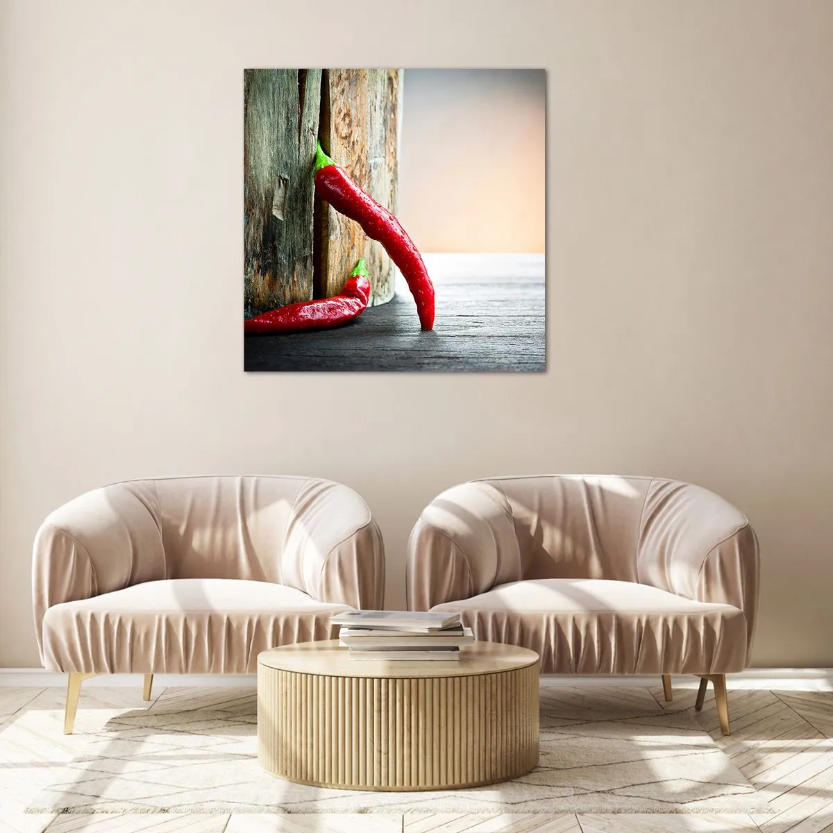 Impression sur verre - Image sur verre - Red hot chili peppers - 70x70 cm