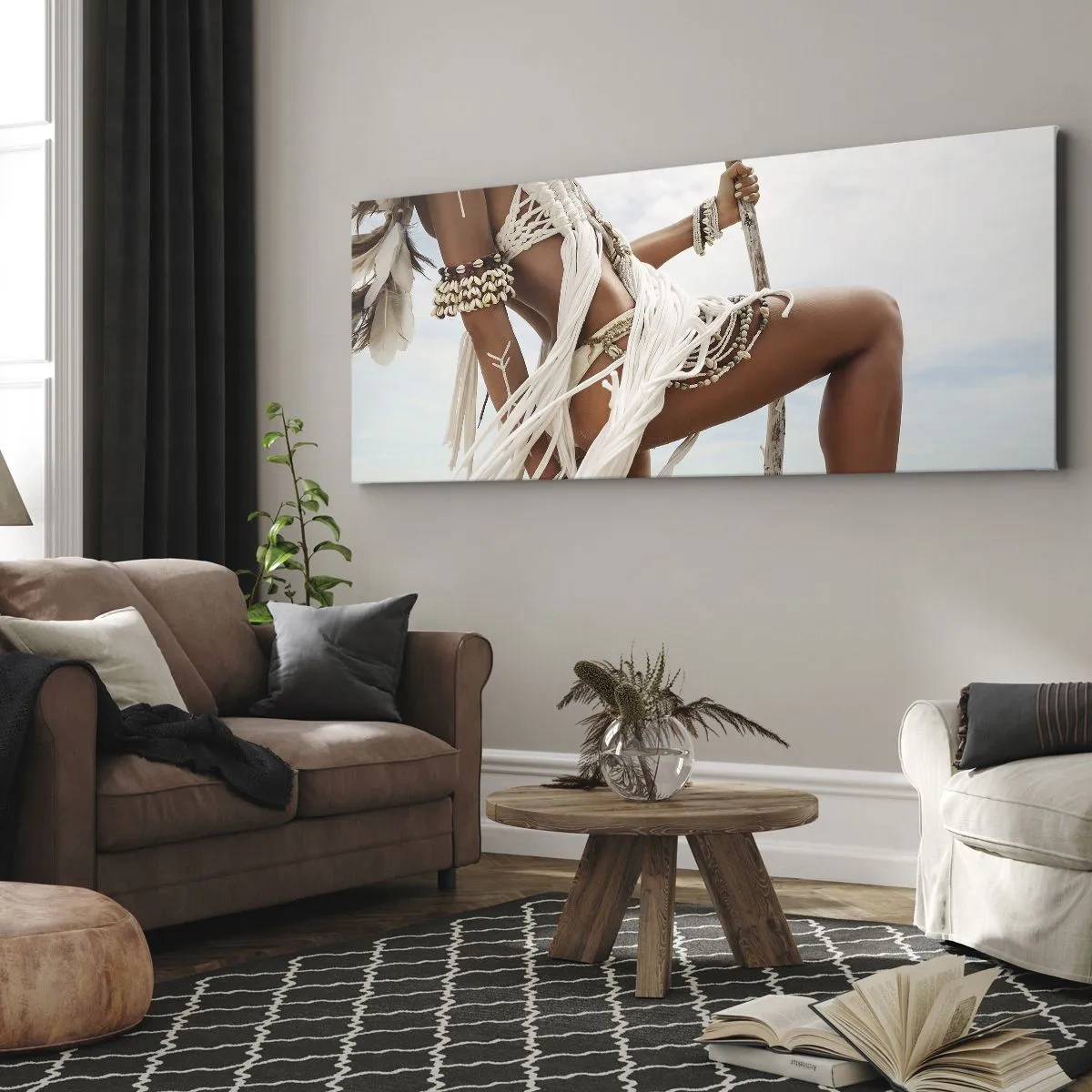 Impression sur toile - Image sur toile - Prêtresse du soleil - 100x40 cm