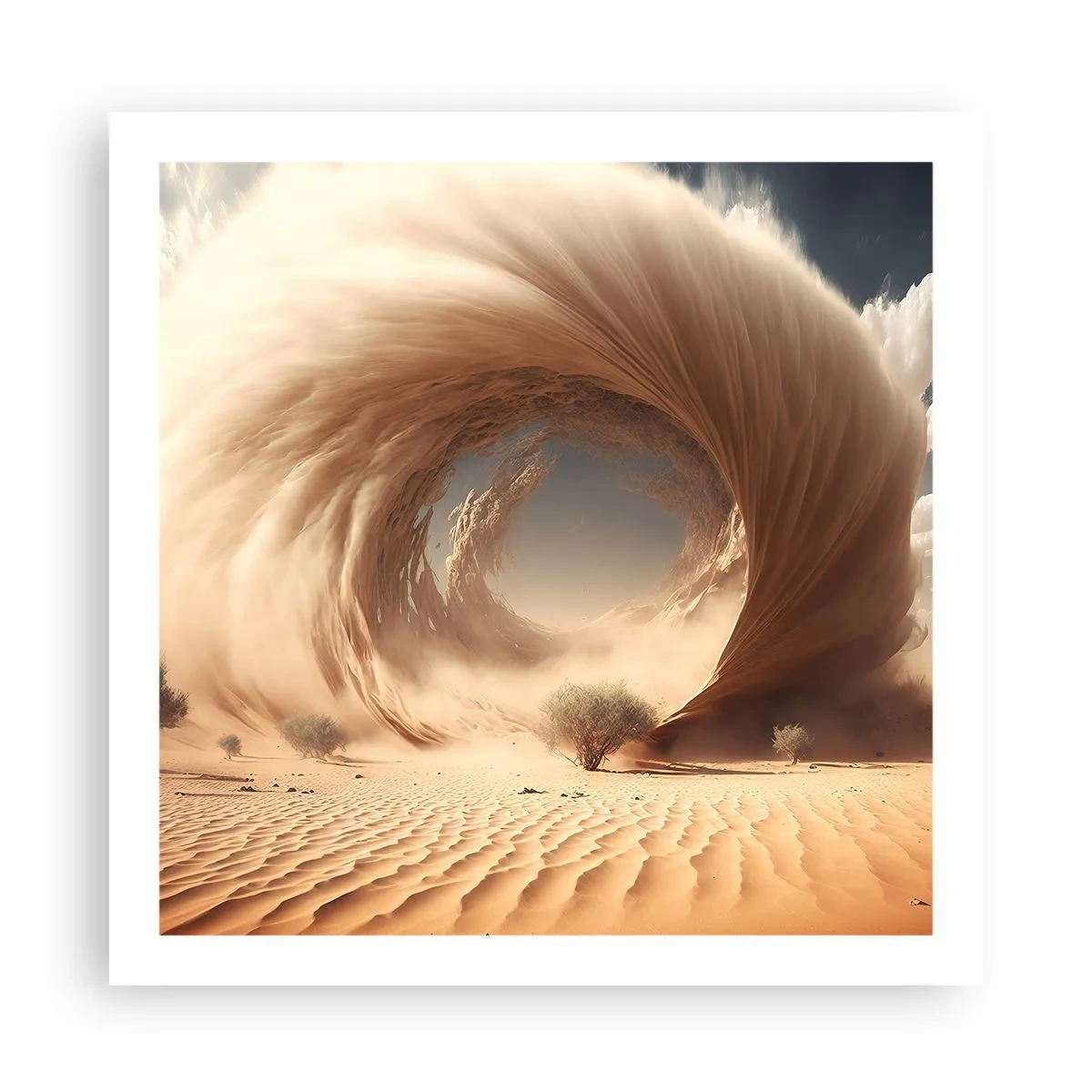 Affiche - Poster - Portail ouvert - 60x60 cm