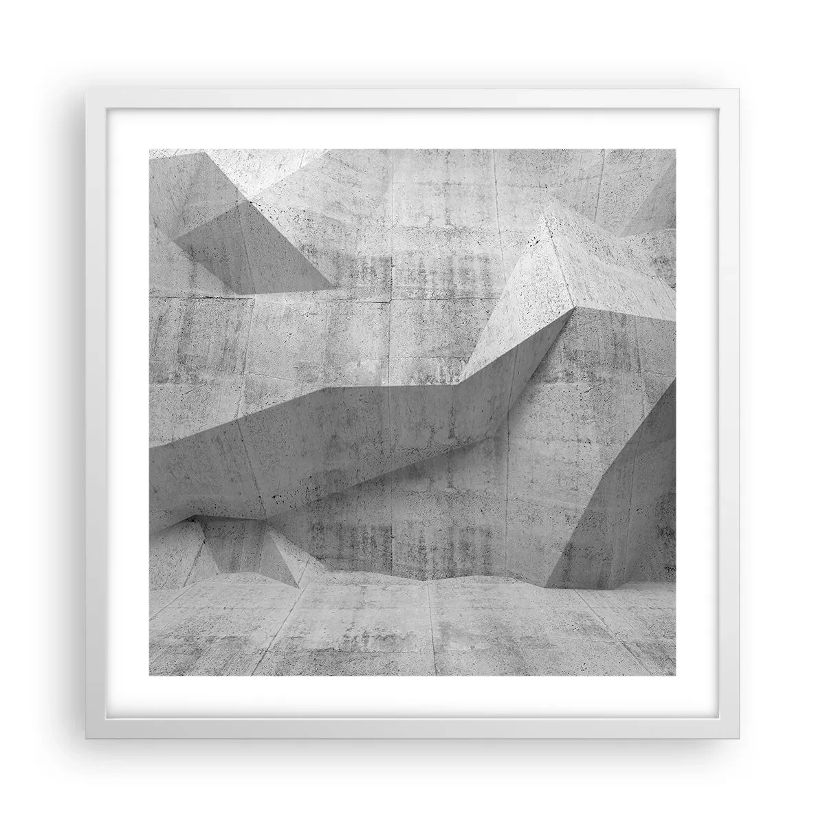 Affiche dans un cadre blanc - Poster - Un vrai challenge - 50x50 cm