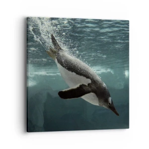 Impression sur toile - Image sur toile - Bienvenue dans mon monde - 40x40 cm