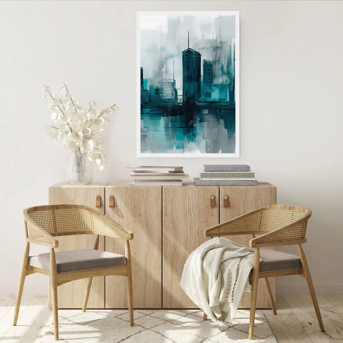 Affiche - Poster - Une ville couleur de pluie - 30x40 cm