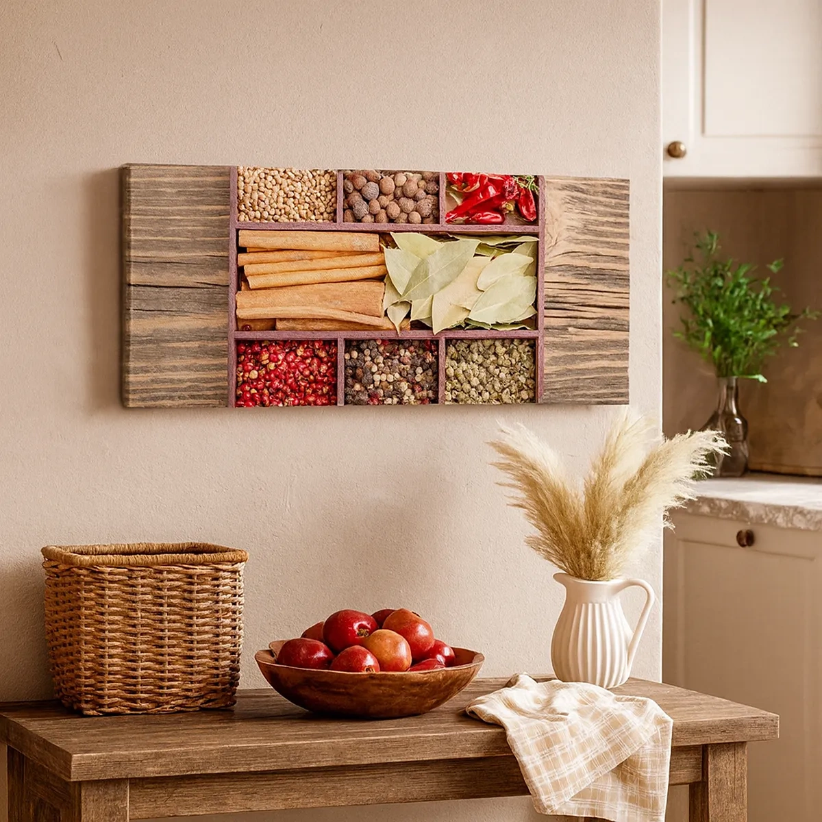 Impression sur toile - Image sur toile - Ordre des formes, bouquet d'arômes - 30x30 cm