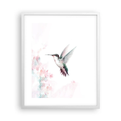 Affiche dans un cadre blanc - Poster - Immortalisé dans un battement - 40x50 cm